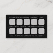 Boutique belohnen QR Code Business Cards Visitenkarte (Rückseite)