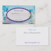 Boutique Blue Repräsentant oder Kleinunternehmen Visitenkarte (Vorne/Hinten)