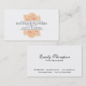 Boutique Blume | Elegant, klassisch Visitenkarte (Vorne/Hinten)
