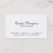Boutique Blume | Elegant, klassisch Visitenkarte (Rückseite)