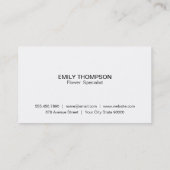 Boutique Blume | Sonnenblume Visitenkarte (Rückseite)