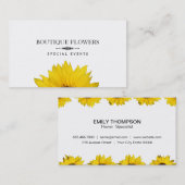 Boutique Blume | Sun-Blume, klein IV Visitenkarte (Vorne/Hinten)