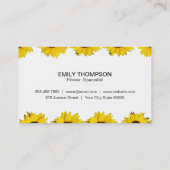 Boutique Blume | Sun-Blume, klein IV Visitenkarte (Rückseite)