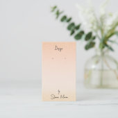 Boutique Blush "Glittery" Earring Display Card Visitenkarte (Stehend Vorderseite)