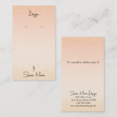 Boutique Blush "Glittery" Earring Display Card Visitenkarte (Vorne/Hinten)