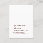 Boutique Botanischer Blumenschmuck Visitenkarte (Rückseite)