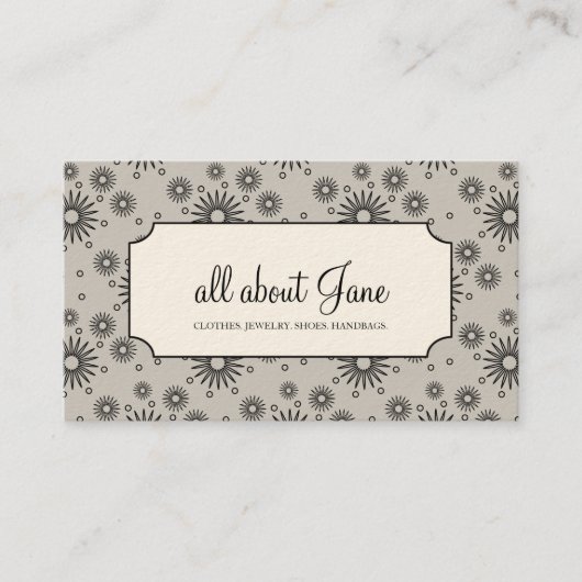 Boutique Business Cards Visitenkarte (Vorderseite)