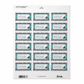 Boutique Chic Boy Address Label B Adressaufkleber (Vorne)