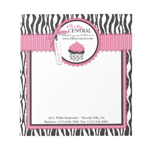 Boutique Chic Business Mini Editor Notizblock (Vorderseite)