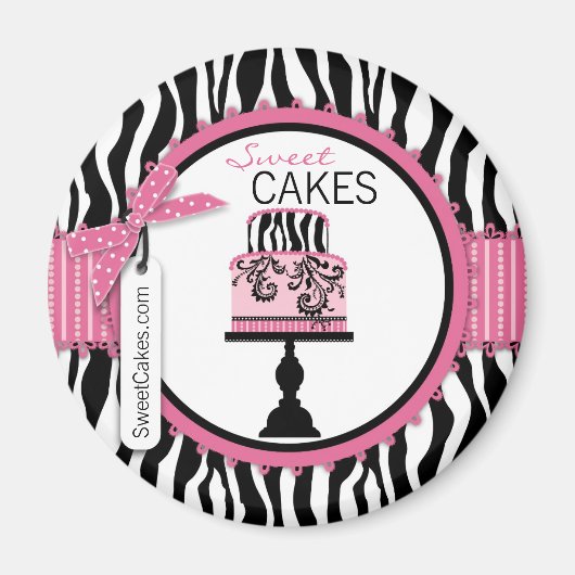 Boutique Chic Cake Bäckerei Magnet (Vorne)