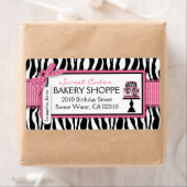 Boutique Chic Cakes Business Shipping Label (Insitu)