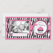 Boutique Chic Cupcake Fotokarte (Vorderseite)