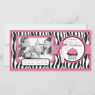 Boutique Chic Cupcake Fotokarte