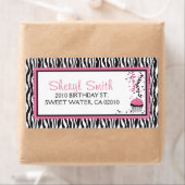 Boutique Chic Cupcake Shipping Label (Insitu)