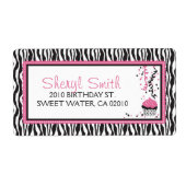 Boutique Chic Cupcake Shipping Label (Vorne)