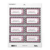 Boutique Chic Cupcake Shipping Label (Vorne)