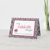 Boutique Chic Cupcakes Card Karte (Rückseite)