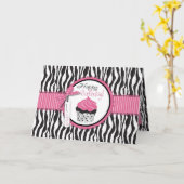 Boutique Chic Cupcakes Card Karte (Gelbe Blume)