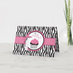 Boutique Chic Cupcakes TY Card Dankeskarte