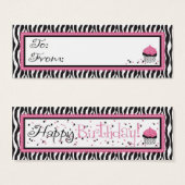 Boutique Chic Skinny-Geschenk-Tag (Vorne & Hinten)