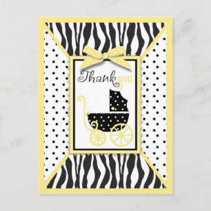 Boutique Chic TY Postcard Gelb Postkarte