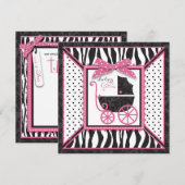 Boutique Chic TY Square Mitteilungskarte (Vorne/Hinten)