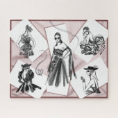 Boutique Couture Mode Designer Skizzenpuzzle Puzzle (Horizontal)