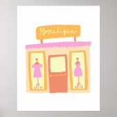 Boutique der Mode Kleidung Poster (Vorne)