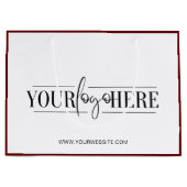 Boutique-Einkaufstasche mit Logo Große Geschenktüte (Vorderseite)