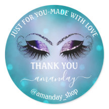Boutique Eyelash Shop Navy Smoky Aquamarin