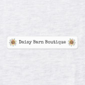 Boutique Fabric Closing Labels Boho Daisy Etiketten (Design 1)
