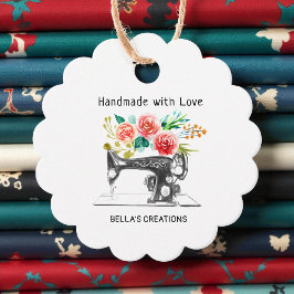 Boutique für die schwarze Nähmaschine Geschenkanhänger