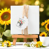 Boutique für die schwarze Nähmaschine Geschenkanhänger