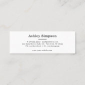 Boutique für Hundefutter und Hunde Mini Visitenkarte (Rückseite)