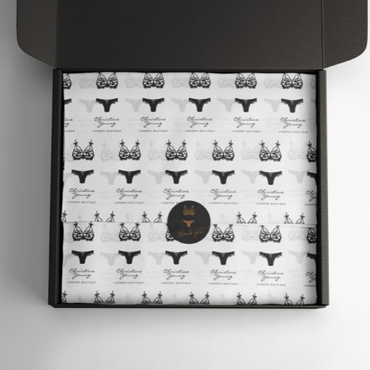 Boutique für Schwarze Unterwäsche Seidenpapier