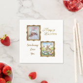 Boutique Gold Frame Photo Keepsake Easter Serviette (Beispiel)