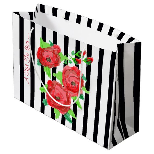 Boutique Große Geschenktüte (Rückseite Schrägansicht)