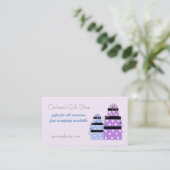 Boutique hübscher Pakete Visitenkarte (Stehend Vorderseite)