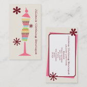 Boutique im Bekleidungsgeschäft - Boho Dots Dress  Visitenkarte (Vorne/Hinten)