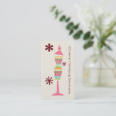 Boutique im Bekleidungsgeschäft - Boho Dots Dress  Visitenkarte (Stehend Vorderseite)