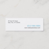 Boutique Kadsaya 9 Werbeaktion Store Business Card Mini Visitenkarte (Rückseite)