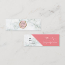 Boutique-Kleidung Branding-Größe Hang-Tag Mini Visitenkarte