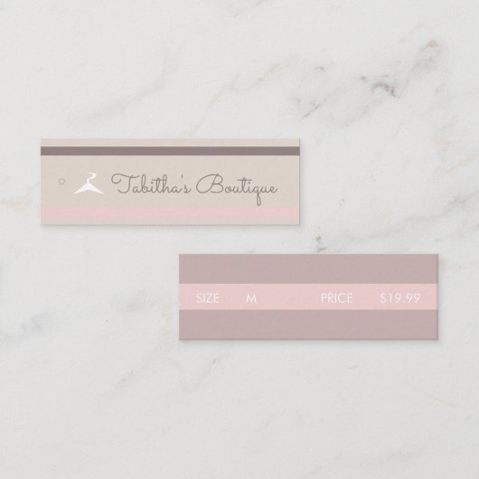 Boutique-Kleidungsmarken Mini Visitenkarte (Vorne/Hinten)