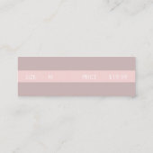 Boutique-Kleidungsmarken Mini Visitenkarte (Rückseite)