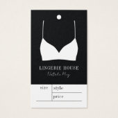 Boutique Lingerie Bekleidung Etikett Preis Hängen (Vorderseite)