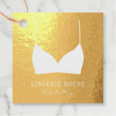 Boutique Lingerie Bekleidung Etikett Preis Hängen Geschenkanhänger (Vorderseite)