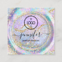 Boutique Makeup Shop Lash QR Code Logo