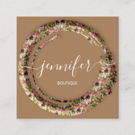 Boutique Mimetic Camouflage Militärische Uniform Quadratische Visitenkarte