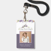 Boutique | Mitarbeiter-Foto-ID-Abzeichen Ausweis (Vorderseite mit Lanyard)
