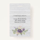 Boutique | Mitarbeiter-Foto-ID-Abzeichen Ausweis (Rückseite)